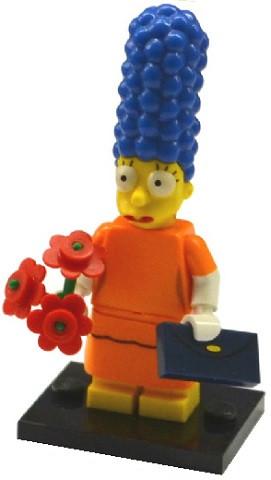 LEGO Minifigure-Marge Simpson with Orange Dress-Collectible Minifigures / The Simpsons Series 2-COLSIM2-2-Creative Brick Builders